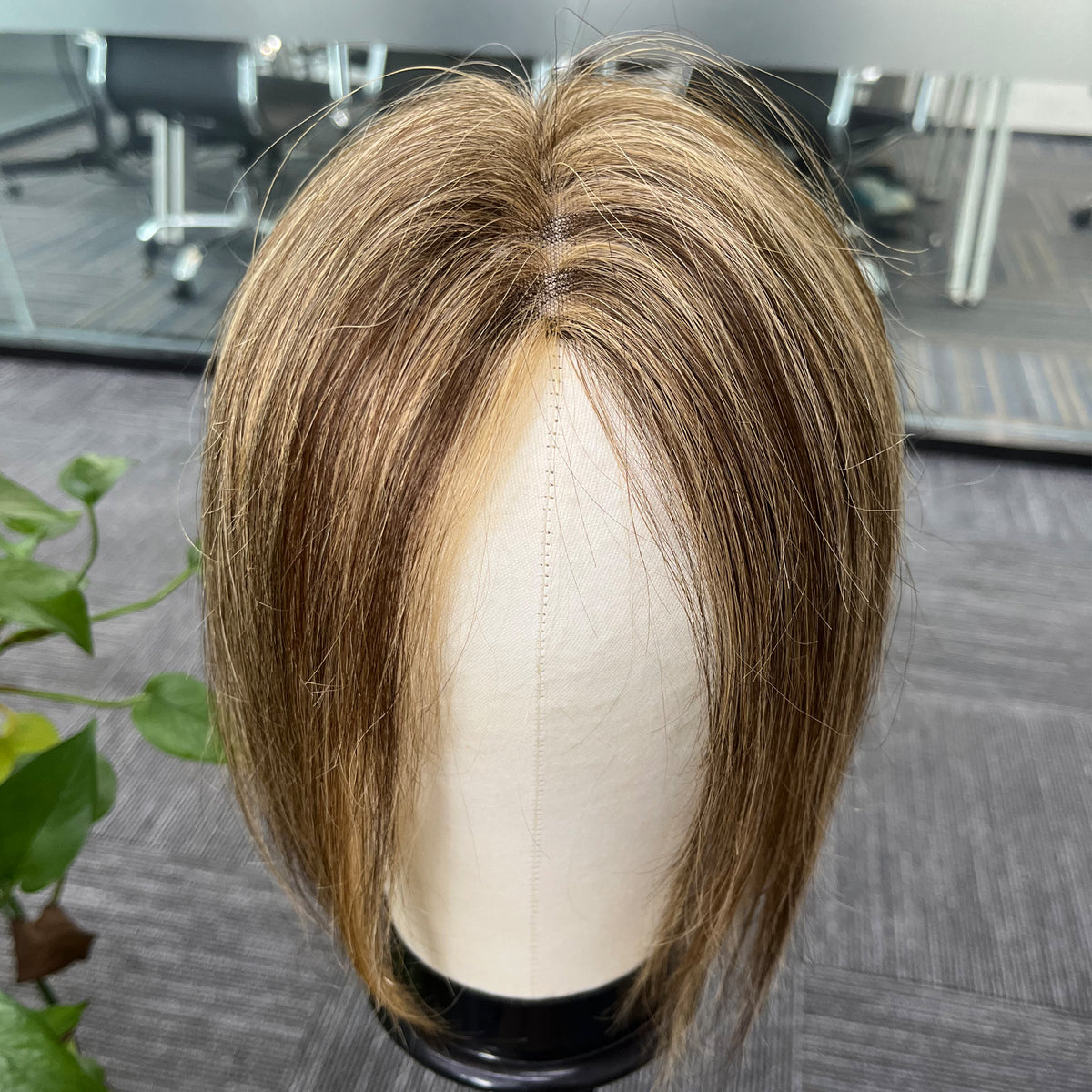 Natural realistic breathable bottom mesh 4/27 human hair 