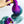 Load image into Gallery viewer, 12 inches body wave purple-green hair bundles