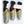 Load image into Gallery viewer, 14 inches black ombre silver human hair extensions