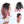 Load image into Gallery viewer, 12 inches black pink ombre straight synthetic wig