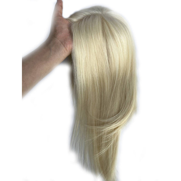 5.5x5.5" 613# breathable based hair toppers for women thinning hair or hair loss