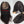 Load image into Gallery viewer, 14x15cm Black color human hair topper,14inch hair topper with clips for thin hair or hair loss
