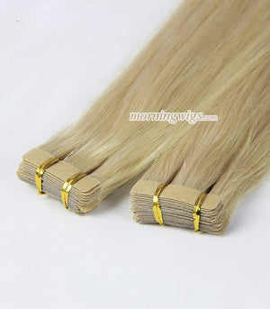 14inches straight blonde tape-on virgin human hair bundles