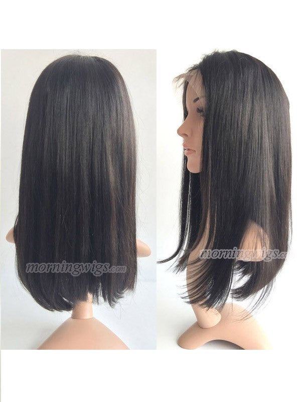 Natural straight full lace wigs for women