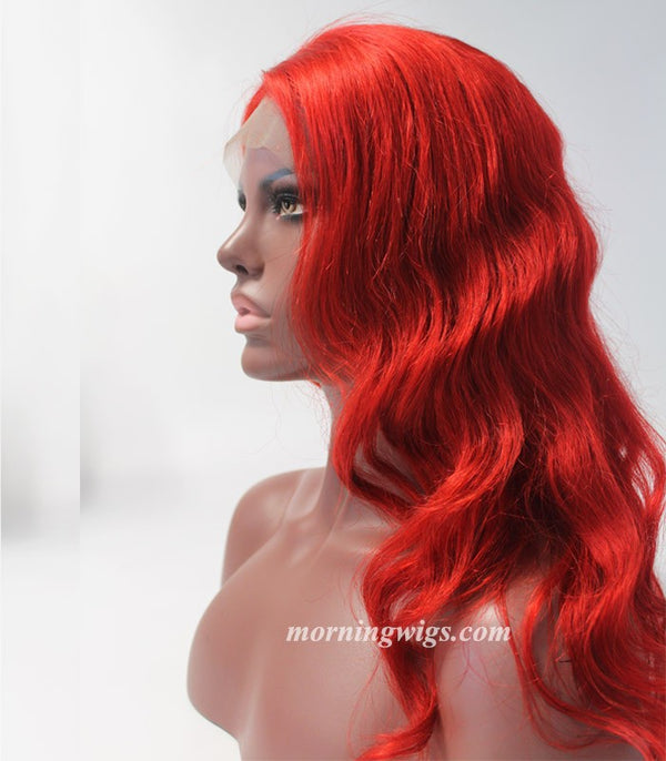 18 inches rose natural straight  lace 100% human hair wigs