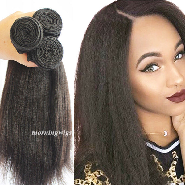 14 inches black yaki straight 100% human hair extensions worldwide supplied