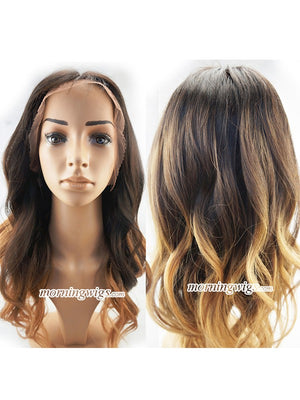 16 inches 1b-27 ombre color  body wave full lace wig