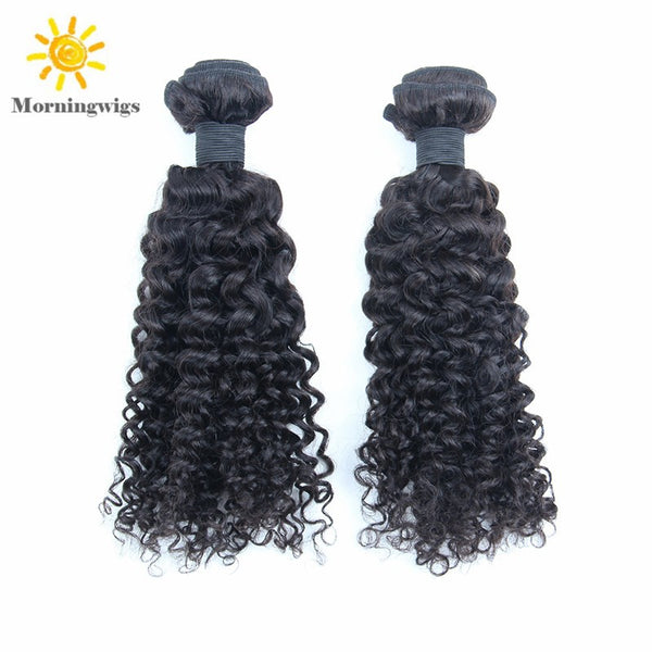 100%  human hair material kinky curly hair extensions