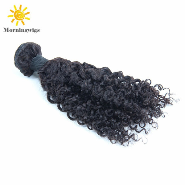 100%  human hair material kinky curly hair extensions
