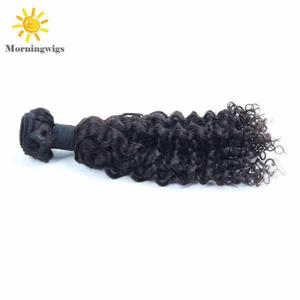 100%  human hair material kinky curly hair extensions