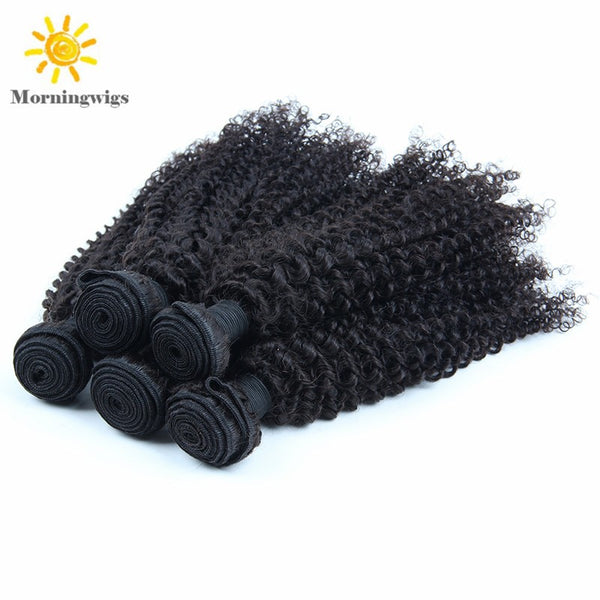100%  human hair material kinky curly hair extensions