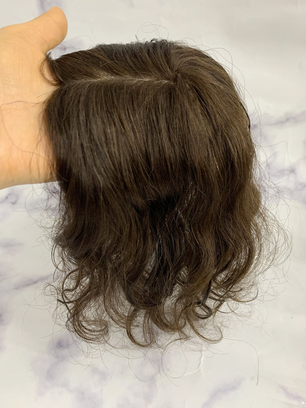 10A grade top quality human remy hair toppers with full silk based for thinning hair. 12*13cm silk based size.