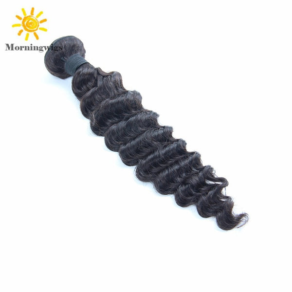 100%  human hair material deep wave hair extensions