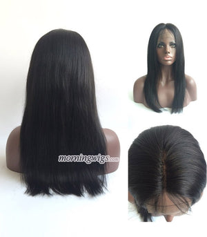 Natrual straight human hair full  lace wig human hair wigs